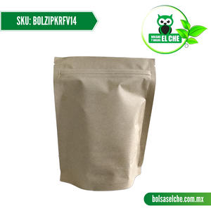 COD: BOLZIPKRF14 - BOLSA POUCH ZIPPER KRAFT MEDIDAS 14X14