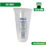 COD: EMN32 - ENVASE MN No. 32 TRANSPARENTE - MARCA SOLOCUP - PAQ. CON 25 PZAS.