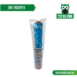 COD: VGCOFFE4 - VASO TERMICO PARA CAFÉ DE 4 ONZAS - GRAPHI COFFE - PAQ. CON 25 PZAS.