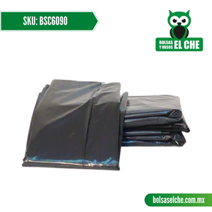 COD: BSC6090 - BOLSA SUELTA COLOR NEGRO 60CM X 90CM - CALIBRE 400 - CONT. 1 KG