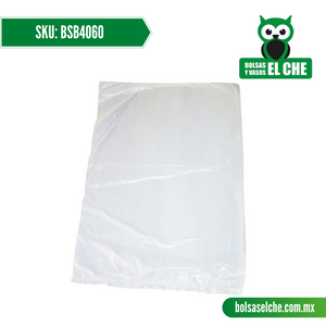 COD: BSB4060 - BOLSA SUELTA COLOR BLANCO 40CM X 60CM - CALIBRE 200 - CONT. 1 KG