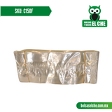 COD: C150F - CELOFAN CON FUELLE, PARA CONTENIDO DE 150 GR - PAQ. CON 100 PZAS.