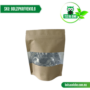 COD: BOLZIPKRFVEN10.8 - BOLSA POUCH ZIPPER KRAFT VEN MEDIDAS 10.8X10.8