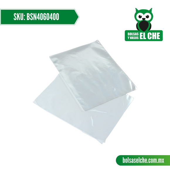 COD: BSN4060400 - EMPAQUE SUELTO  NATURAL TRANSPARENTE - 40CM X 60CM - CALIBRE 400 - CONT. 1 KG