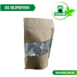 COD: BOLZIPKRFVEN14 - BOLSA POUCH ZIPPER KRAFT VEN MEDIDAS 14X14