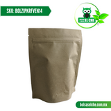 COD: BOLZIPKRFVEN14 - BOLSA POUCH ZIPPER KRAFT VEN MEDIDAS 14X14