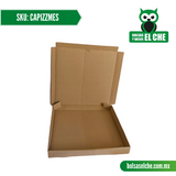 COD: CAPIZZMES - CAJA PARA PIZZA MEDIANO - DIAMETRO 14 PULGADAS - CARTON - COLOR CAFÉ