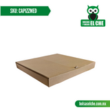 COD: CAPIZZMED - CAJA PARA PIZZA MEDIANO - DIAMETRO 13 PULGADAS - CARTON - COLOR CAFÉ