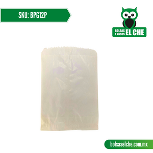 COD: BPG12P - BOLSA DE PAPEL GLASS 1/2 P - PAQ. CON 100 PZAS