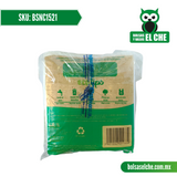 COD: BSNC1521 - BOLSA SUELTA NATURAL - 15CM X 21CM - CALIBRE 125 - CONT. 1 KG