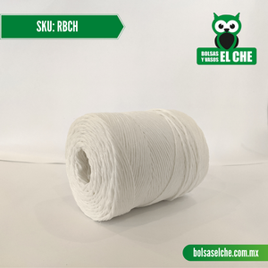 COD: RBCH - RAFIA - BOLA CHICA COLOR BLANCO - VENTA POR PIEZA