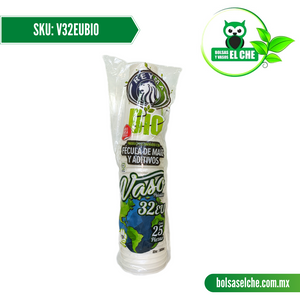 COD: V32EUBIO - VASO 32 EU BIODEGRADABLE BLANCO