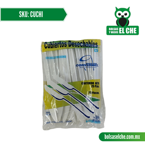 COD: CUCHI - CUCHILLOS - PAQ. CON 50 PZAS.