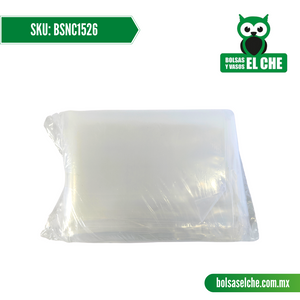 COD: BSNC1526 - BOLSA SUELTA NATURAL - 15CM X 26CM - CALIBRE 125 - CONT. 1 KG