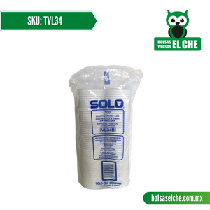 COD: TVL34 - TAPA TRANSPARENTE PLANA COLOR BLANCO - VENTE - PAQUETE: 100 PZAS