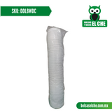 Codigo: DDL8WDC - Tapa Tipo Domo para Vaso de 8 Onzas Color Blanco - Paq 100 Pzas