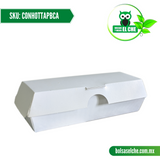 COD: CONHOTTAPBCA - CHAROLA PARA HOT DOG COLOR BLANCO TRAYS