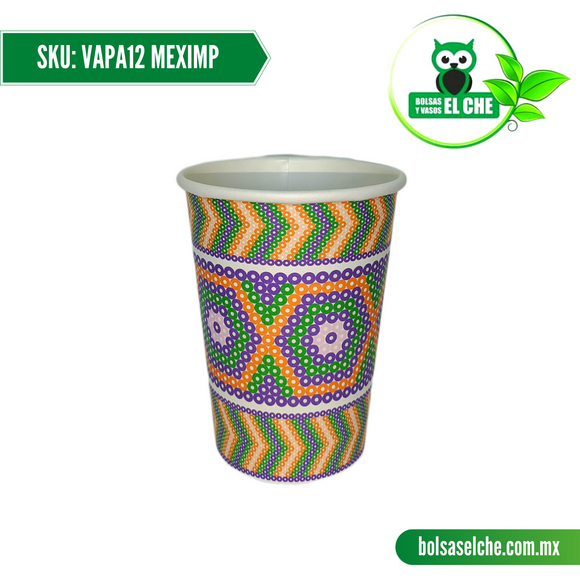 COD: VAPA12 MEXIMP - VASO PAPEL 12 BEBIDA CALIENTE