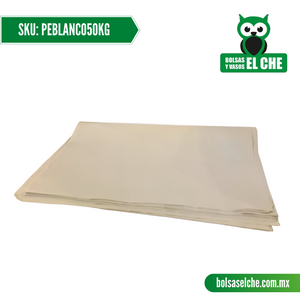 COD: PEBLANCO50KG - PAPEL ESTRAZA COLOR BLANCO POR KILO