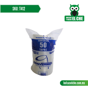 COD: T412 - TAPA LISA No. 412 - CONVERMEX - PAQUETE: 50 PZAS