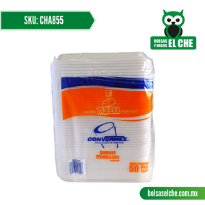 COD: CHA855 - CHAROLA No. 855 - CONVERMEX - PAQ. CON 50 PZS