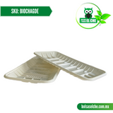 COD: BIOCHAGDE - CHAROLA BIODEGRADABLE - GRANDE - PAQ. CON 250 PZAS.