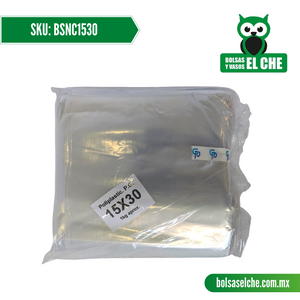 COD: BSNC1530 - BOLSA SUELTA NATURAL - 15CM X 30CM - CALIBRE 125 - CONT. 1 KG