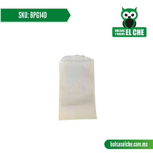 COD: BPG14D - BOLSA DE PAPEL GLASS 1/4 D - PAQ. CON 100 PZAS