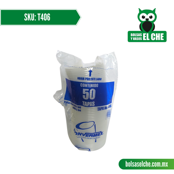 COD: T406 - TAPA No. 406 - CONVERMEX - PAQUETE: 50 PZAS