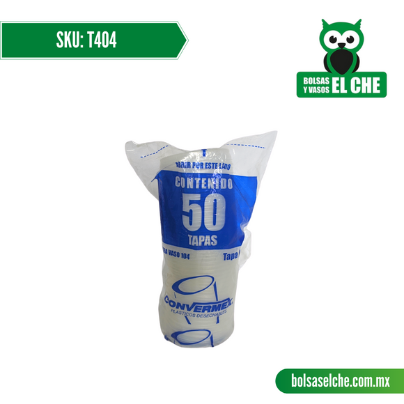 COD: T404 - TAPA No. 404 LISA - CONVERMEX - PAQUETE: 50 PZAS