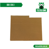 COD: C18-3 - CAJA CHICA No. 3 - CARTON - COLOR CAFÉ - PAQ. CON 25 PZAS.