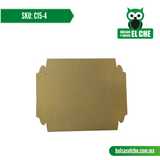 COD: C15-4 - CHAROLA - CARTON - COLOR CAFÉ No.4 MEDIDAS 16CM X 10CM X 6CM - PAQ. CON 25 PZAS