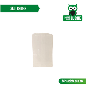 COD: BPG14P - BOLSA DE PAPEL GLASS 1/4 P - PAQ. CON 100 PZAS