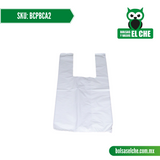 COD: BCPBCA2 - BOLSA TIPO CAMISETA PLASTICA BLANCA No. 2 - CONT. 1 KG