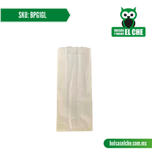 COD: BPG1GL - BOLSA DE PAPEL GLASS 1 GL - PAQ. CON 100 PZAS