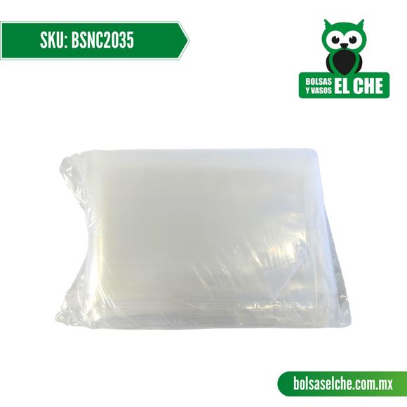 COD: BSNC2035 - BOLSA SUELTA NATURAL - 20CM X 35CM - CALIBRE 125 - CONT. 1 KG