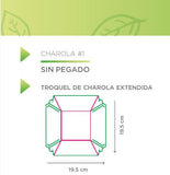 COD: CH9.5-9.5-5 - CHAROLA No. 1 MEDIDAS: 9.5CM LARGO X 9.5CM ANCHO X 5CM ALTO - ECOLOGICO - PAQ. CON 25 PZS