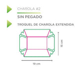 COD: CH11-7-4 - CHAROLA No. 2 MEDIDAS: 11CM LARGO X 7CM ANCHO X 4CM ALTO - ECOLOGICO - PAQ. CON 25 PZS