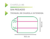 COD: CH17-5.5-4 - CHAROLA No. 8 MEDIDAS: 16CM LARGO X 15CM ANCHO X 6CM ALTO - ECOLOGICO - PAQ. CON 25 PZS